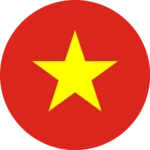 Round icon of the Vientam flag, representing DICloak's country of origin.