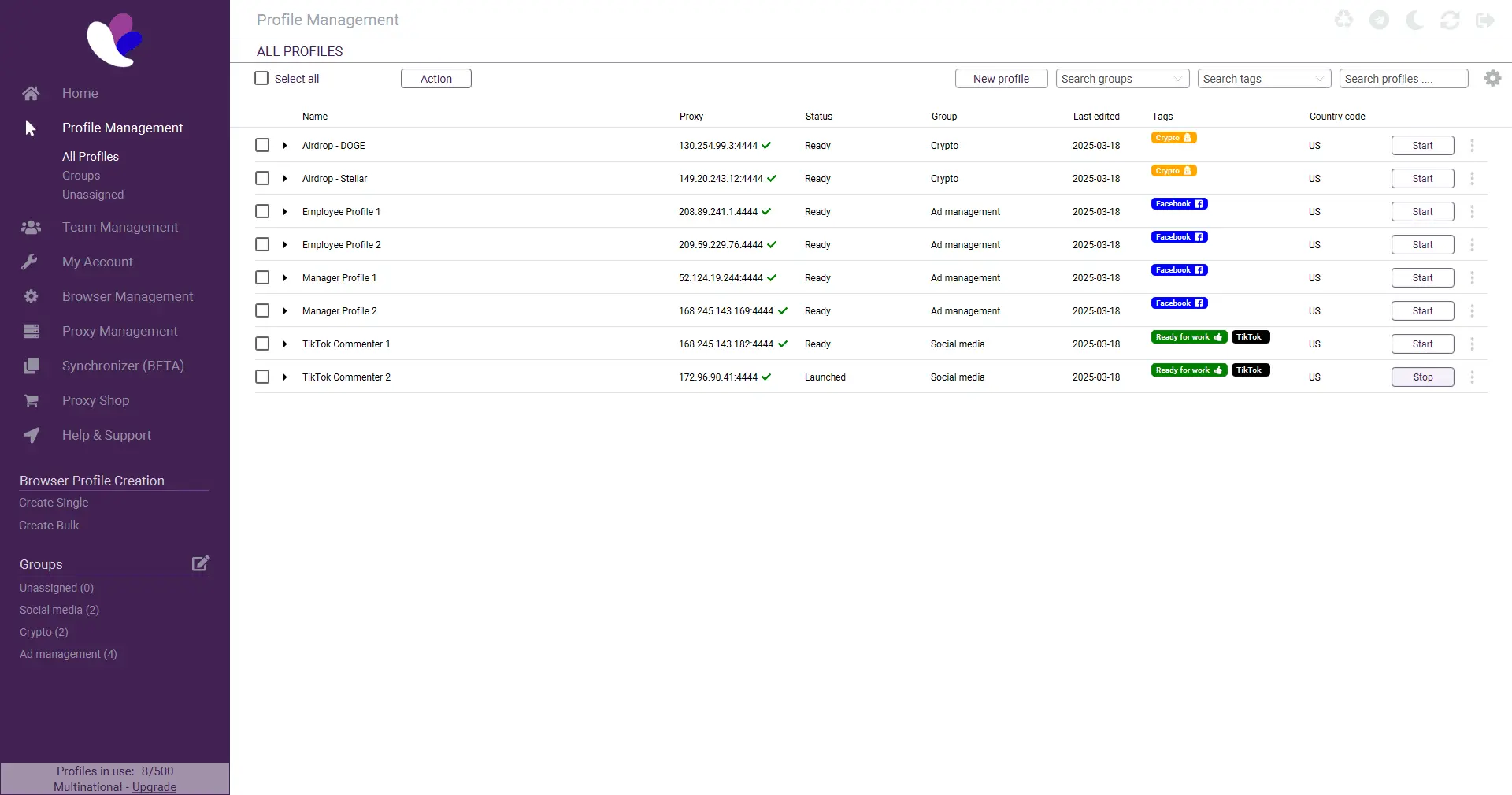 Incogniton interface