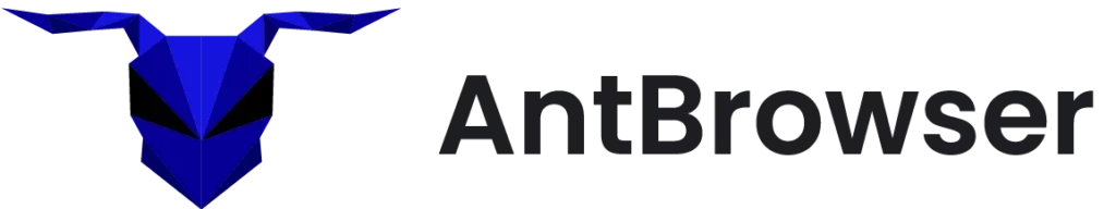 AntBrowser logo featuring a sleek, modern design with bold typography.