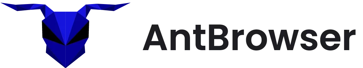 AntBrowser logo featuring a sleek, modern design with bold typography.