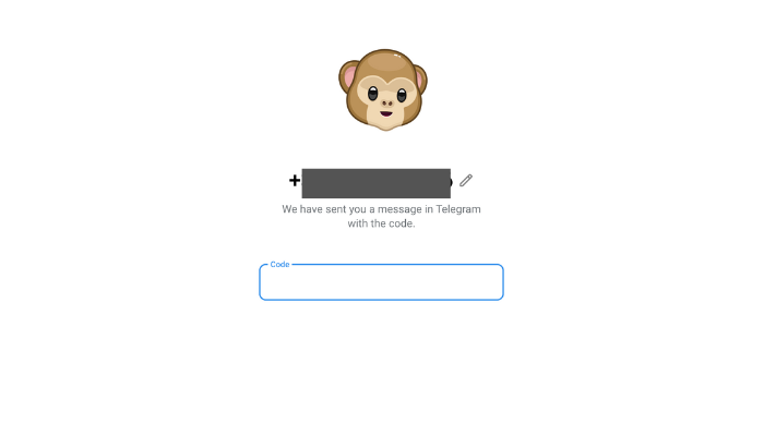 login to the web telegram 