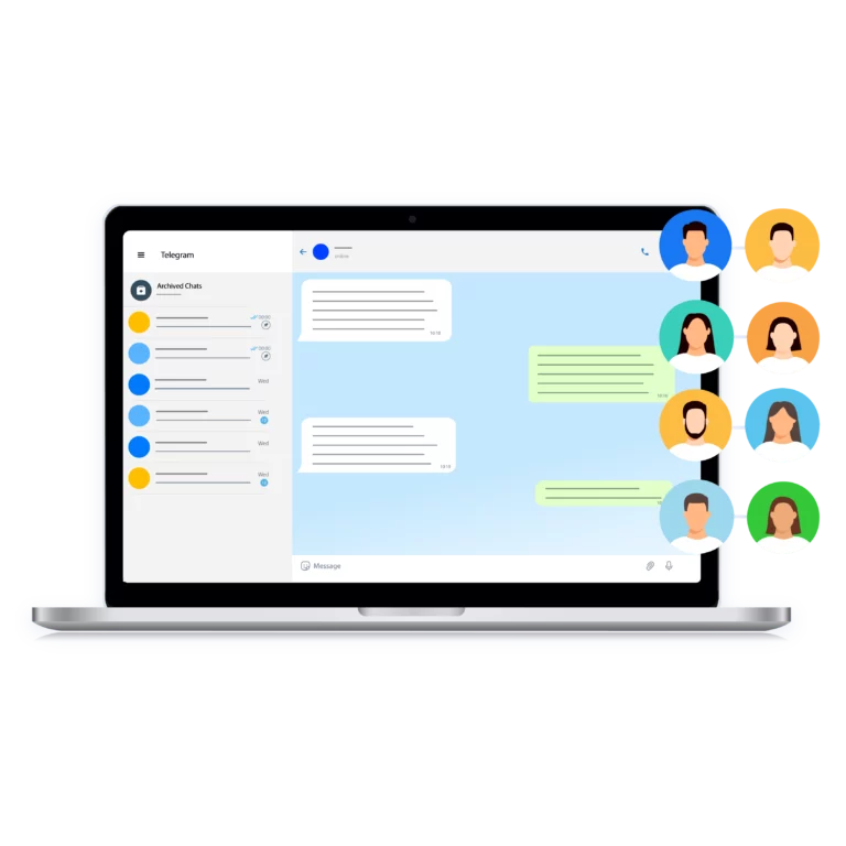 Manage multiple Telegram accounts