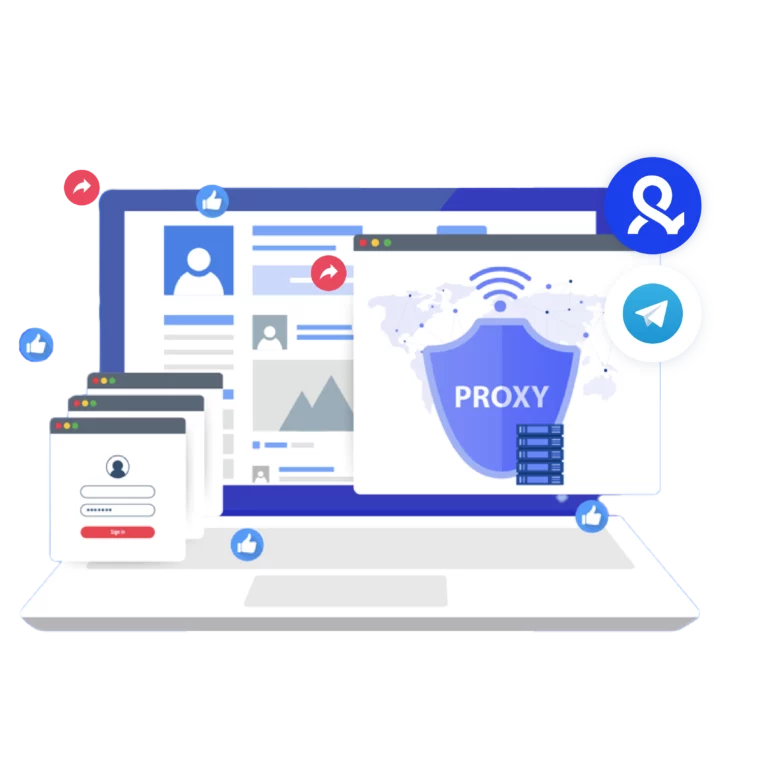 Image illustrating the ease of setting up Telegram profiles on Multilogin, with built-in proxies pre-configured to bypass anti-bot checks for a smooth, reliable experience.