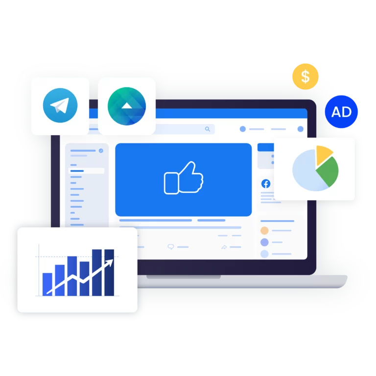 Image illustrating how Multilogin's Telegram proxies streamline the management of multiple accounts, helping you scale your presence without the risk of bans or restrictions.