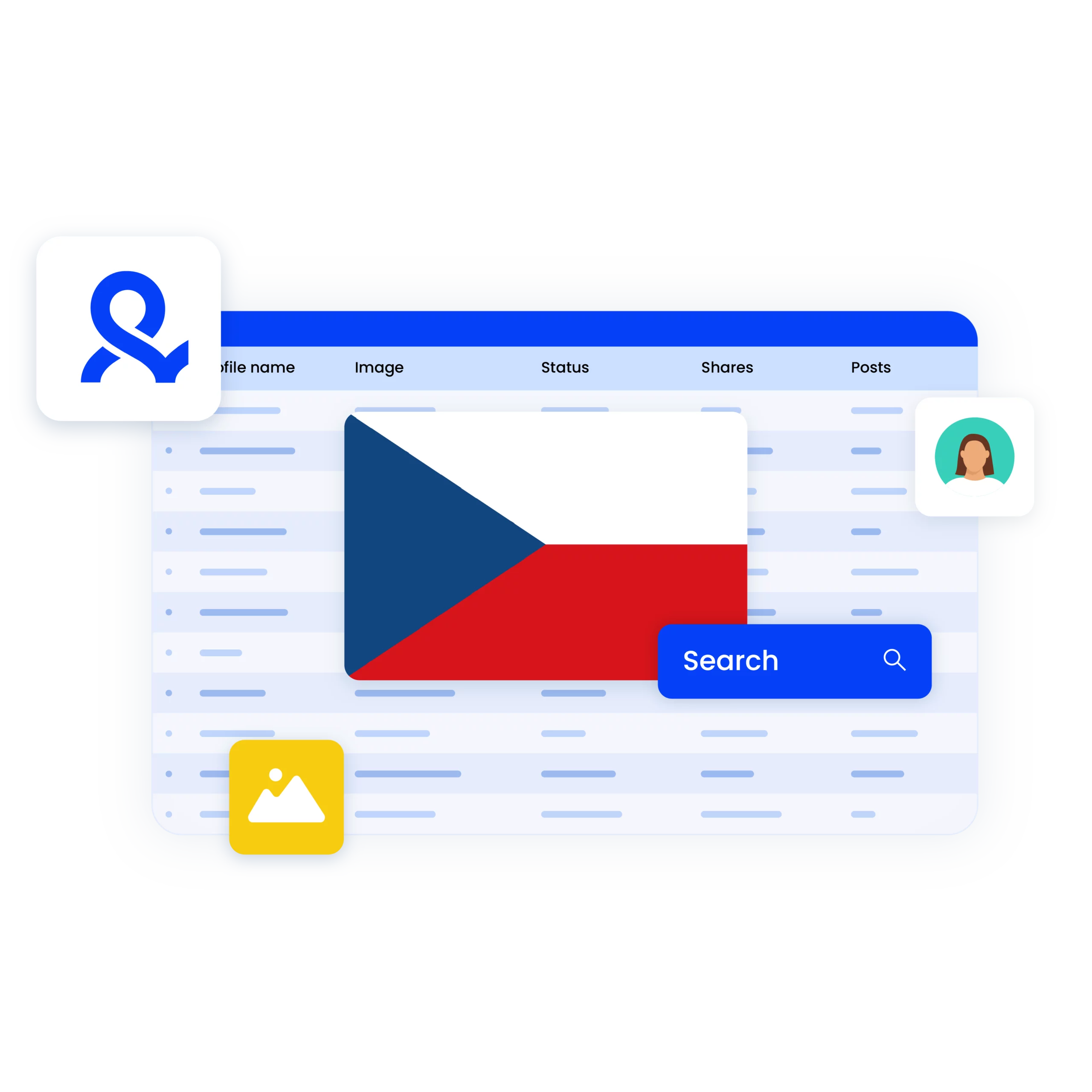 Image illustrating access to Czech proxies through Multilogin’s built-in residential proxies, ensuring account protection and avoiding bans at no extra cost.