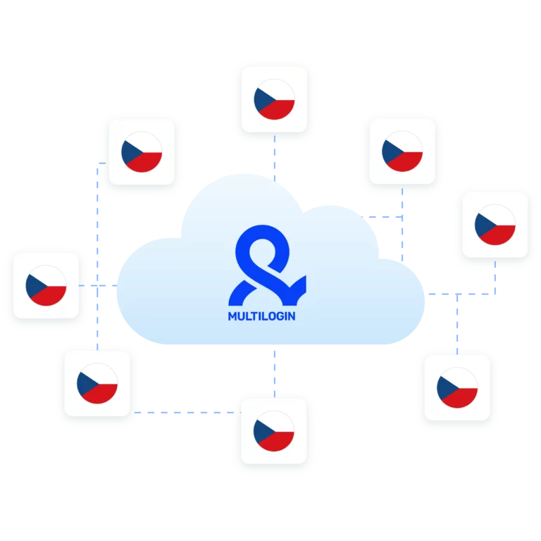 Image illustrating the management of multiple accounts with Japan IPs supporting 24-hour sticky connections.