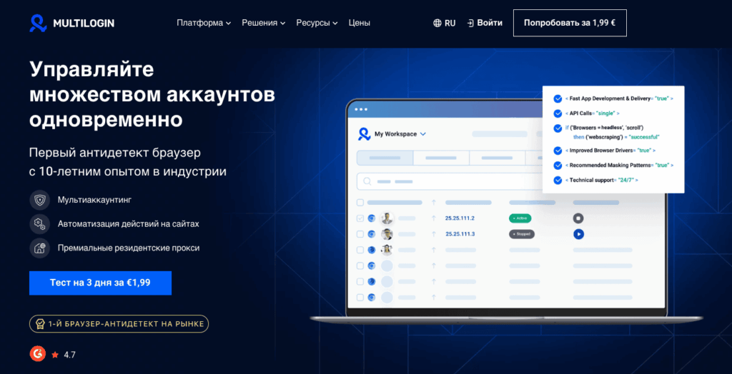 Выбор лучшего антидетекта — Мультилогин