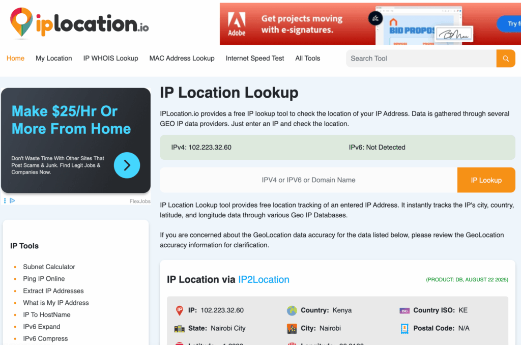 IPLocation.io – Technical IP Lookup with Multi-Provider Data