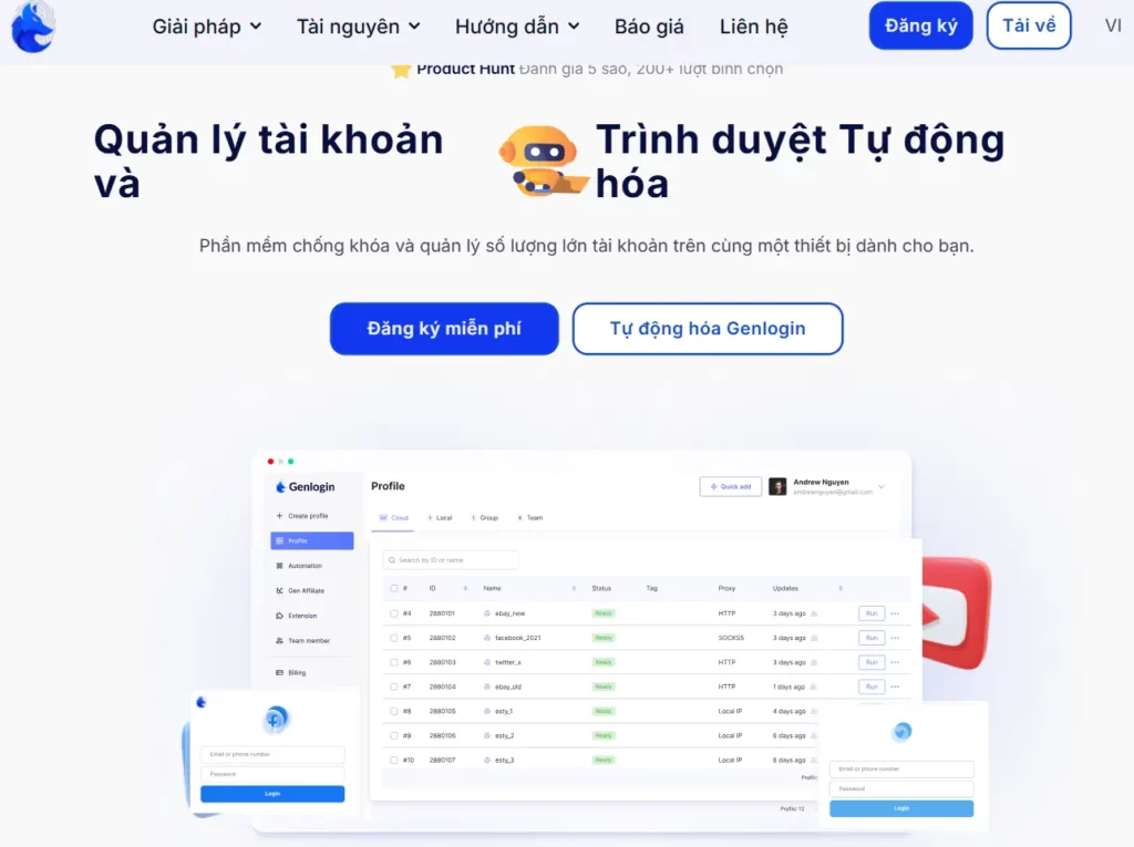 Genlogin Antidetect browser 