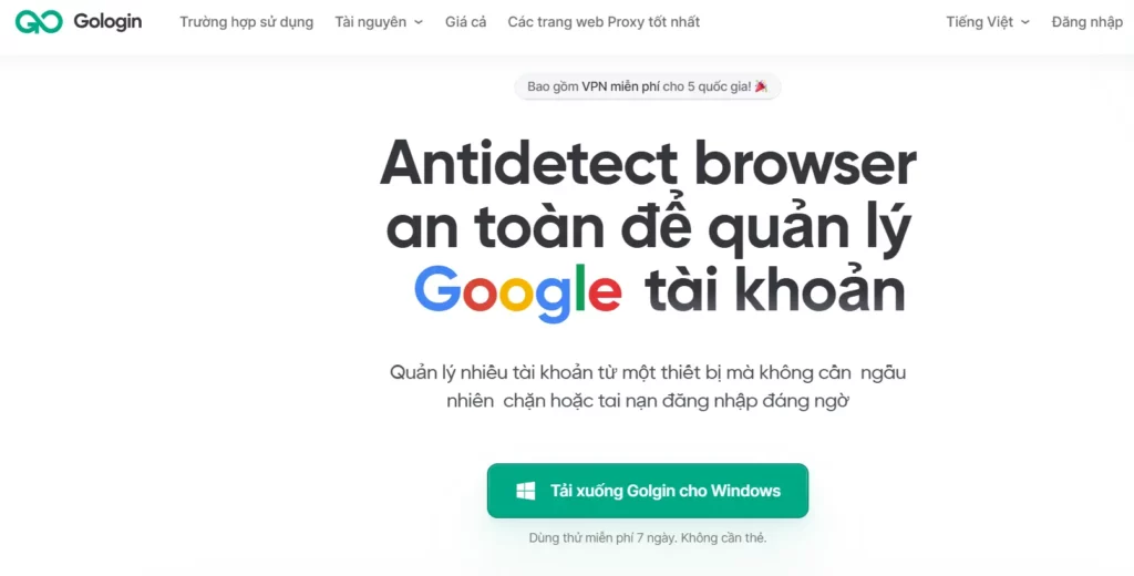 Gololgin trình duyệt