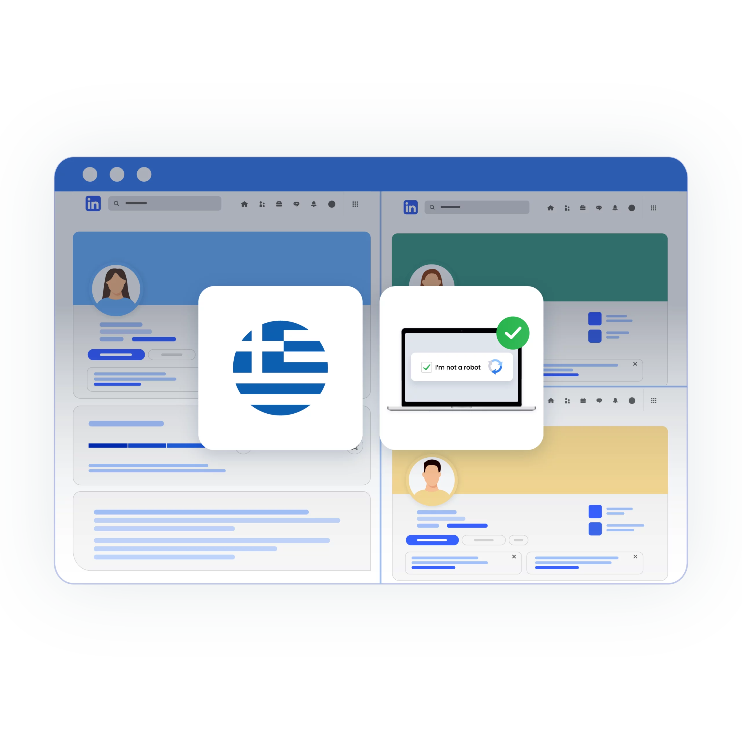 Sign in to multiple accounts using Greece proxies