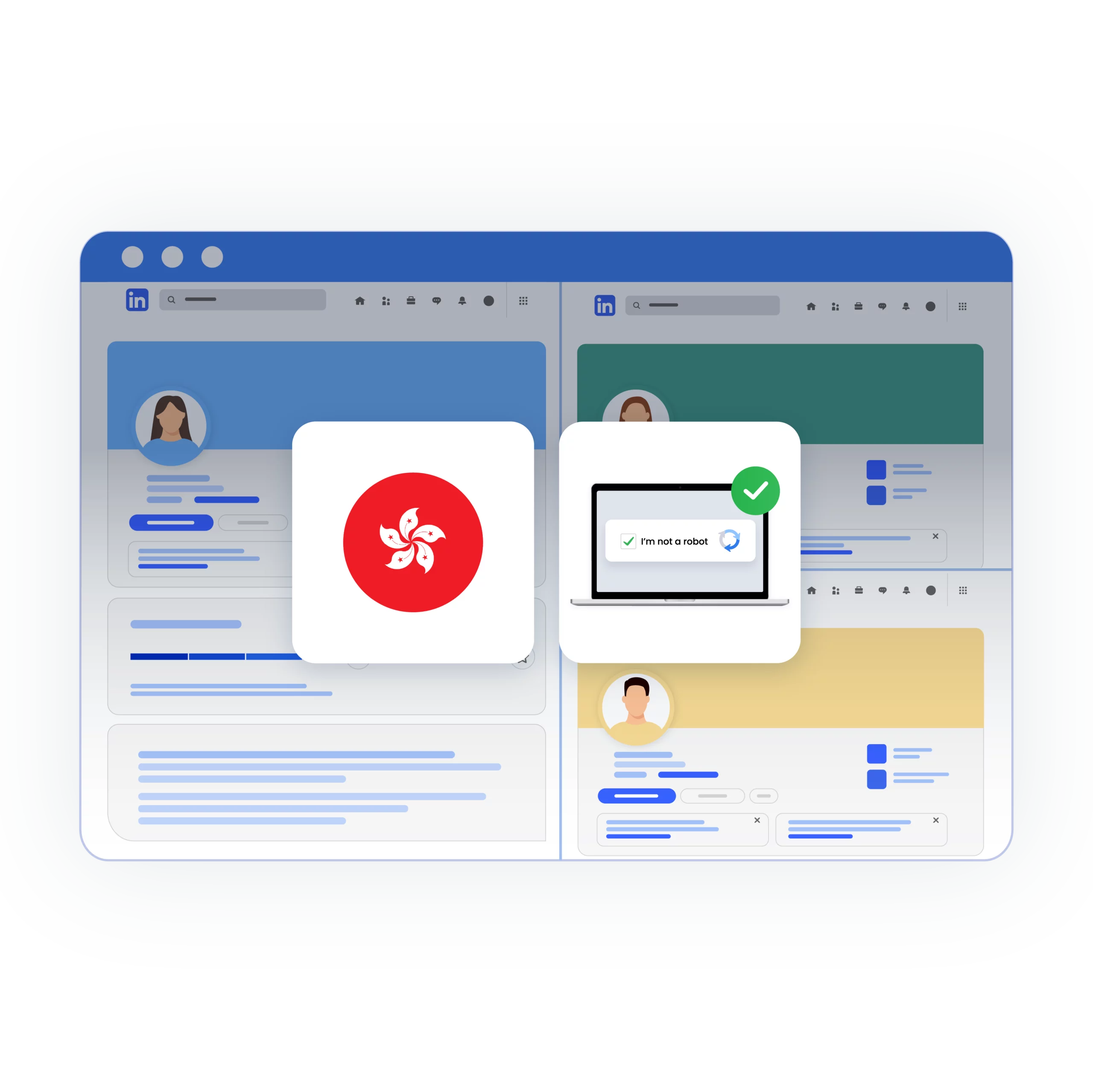 Manage multiple Hong Kong accounts from one device