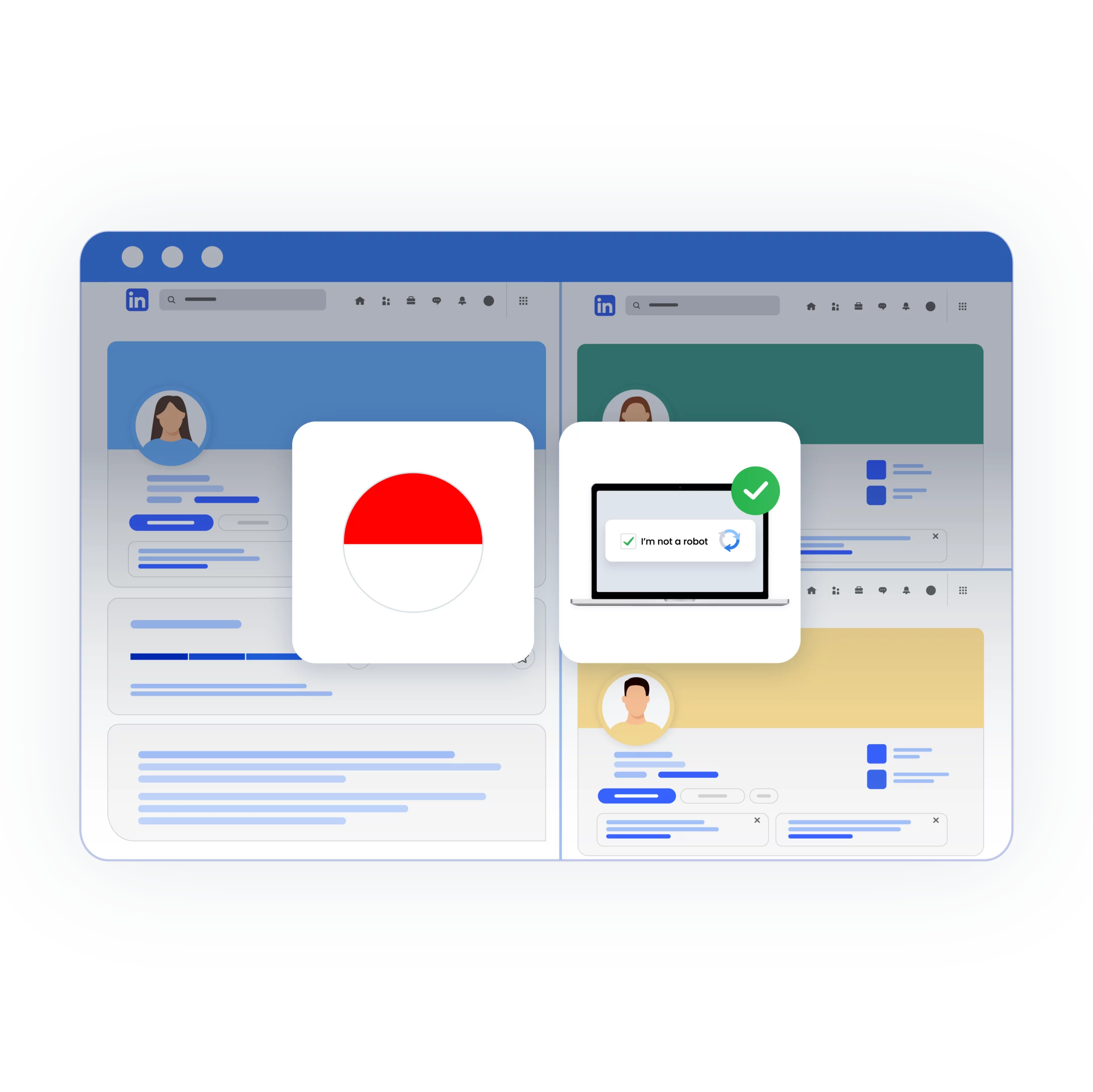 Manage multiple Indonesian accounts from one device