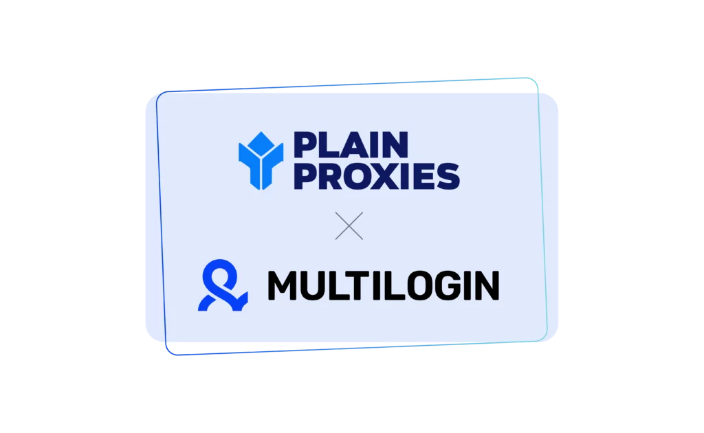 Plain proxy x Multilogin logos