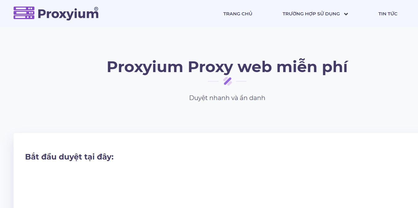 Proxyium Proxy Web Miễn Phí