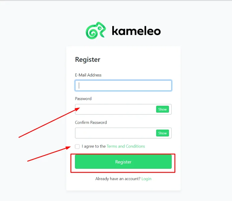 How to sign up to Kameleo?