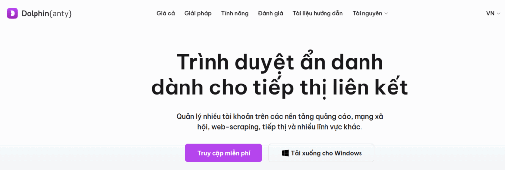 Trinh duyet Dolphin Anty