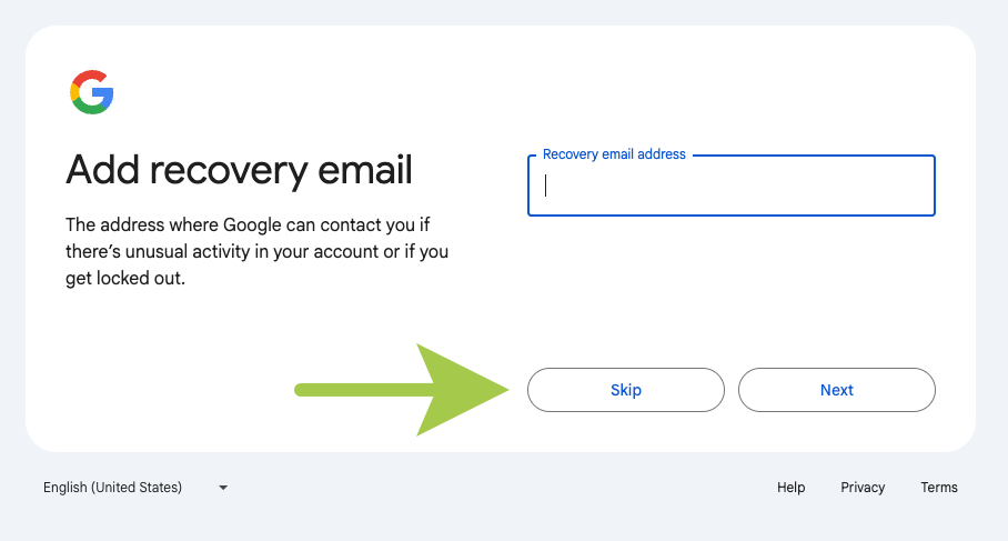 How to create a Google account without phone number