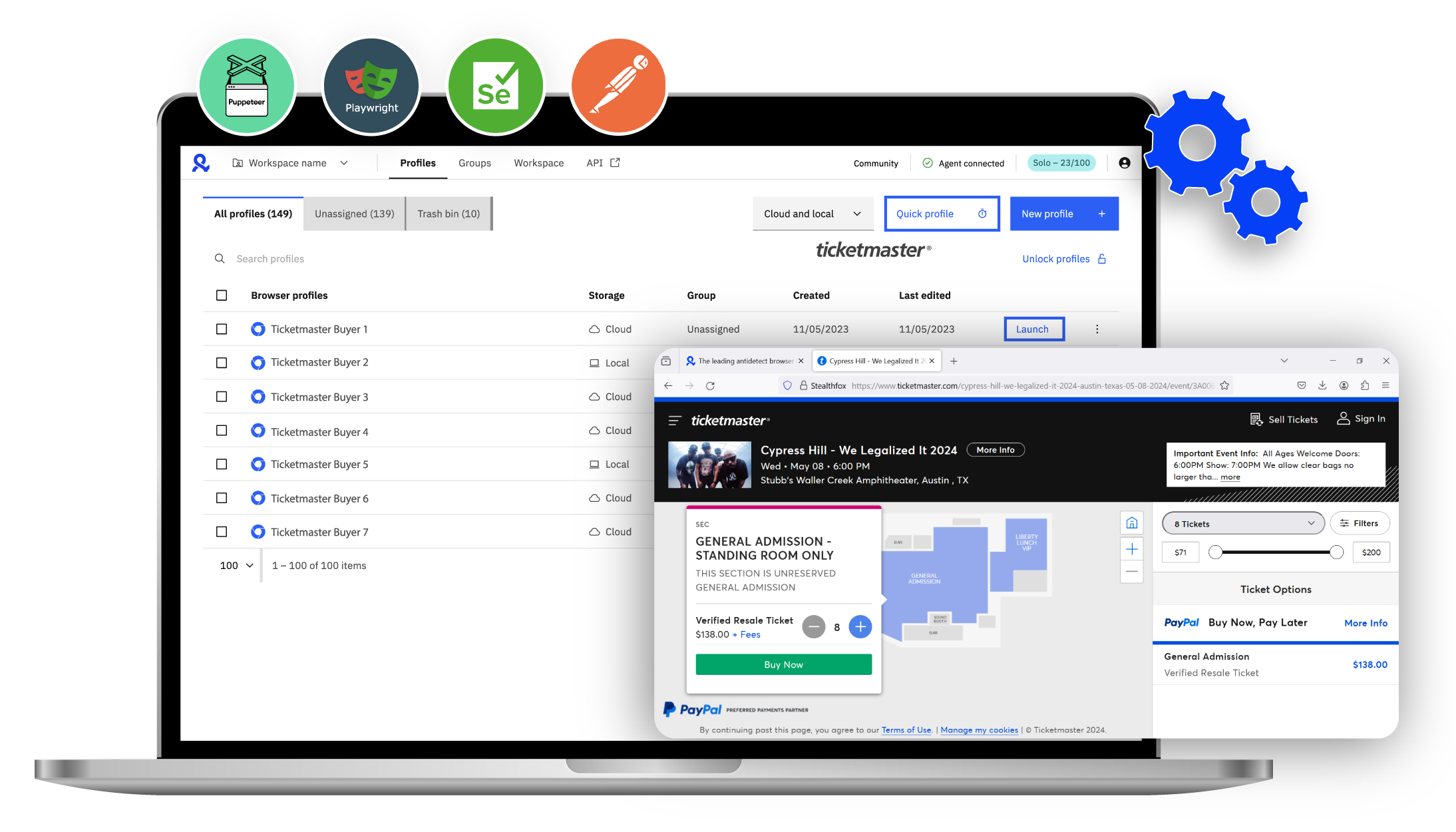 Automate ticket scalping