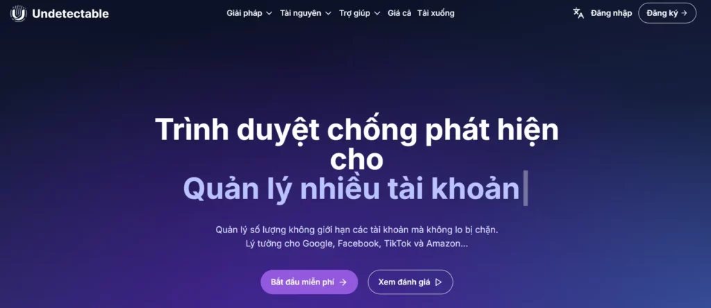 trình duyệt undetectable