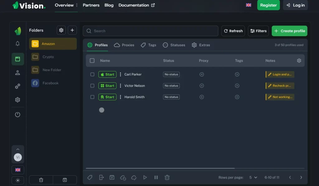 Vision browser image