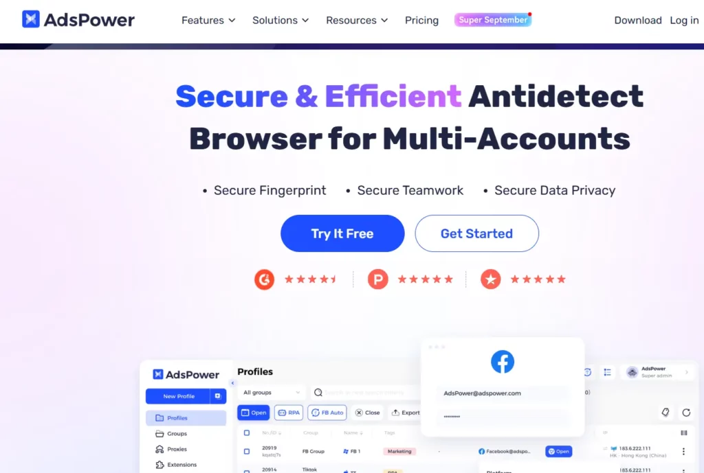 adspower antidetect browser image