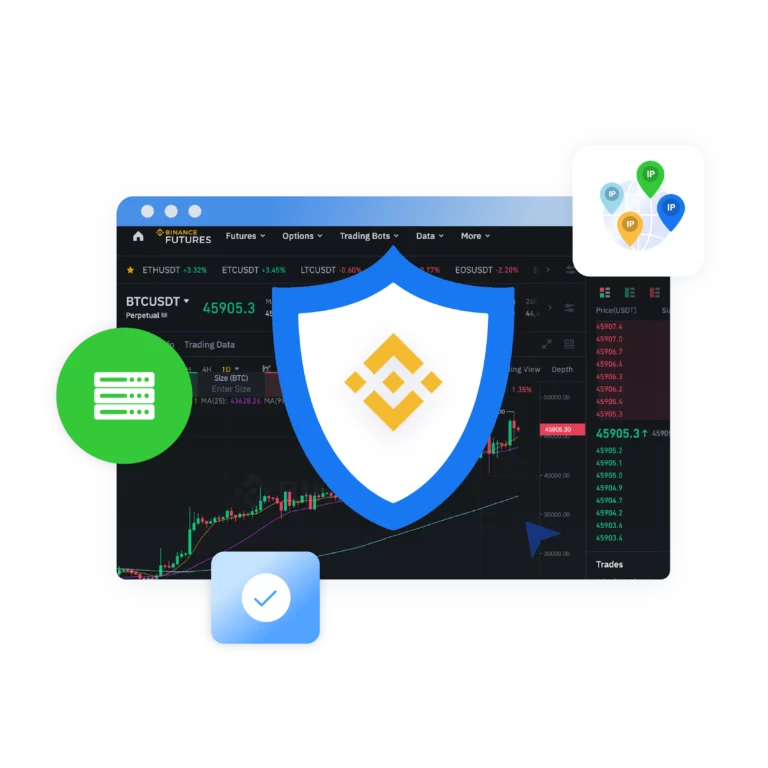Avoid Binance account restrictions with built-in proxies