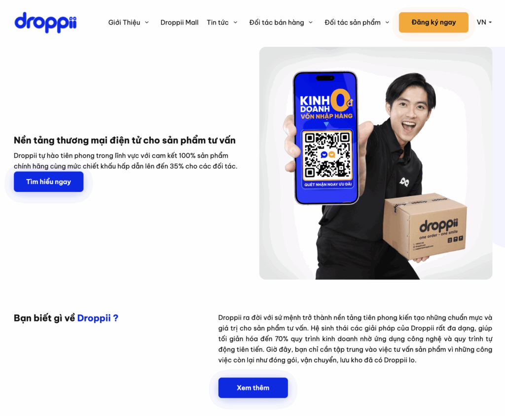 Droppii Vietnam - Dropshipping - Mô hình dropship, mô hình dropshipping