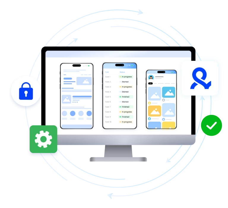 Android mobile emulation for social media account management