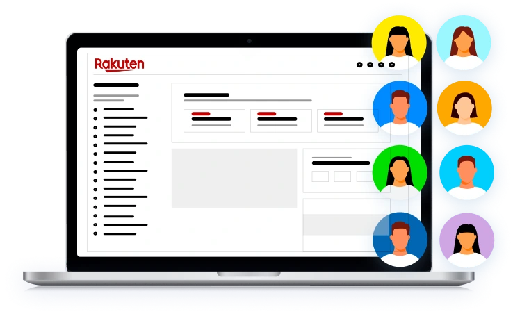 image of multiple Rakuten accounts