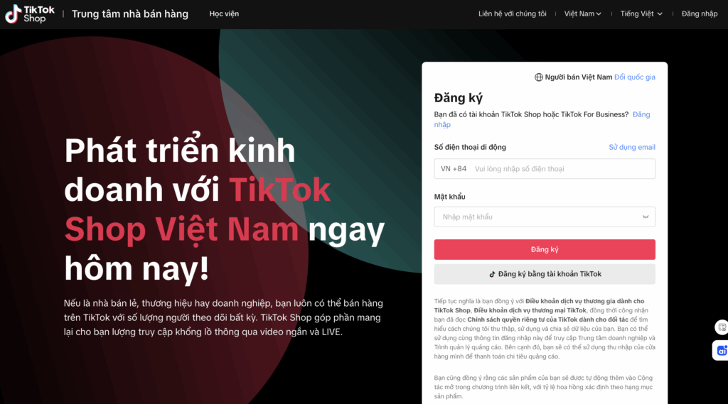 Mở cửa hàng trên TikTok shop - cách kiếm tiền trên tiktok