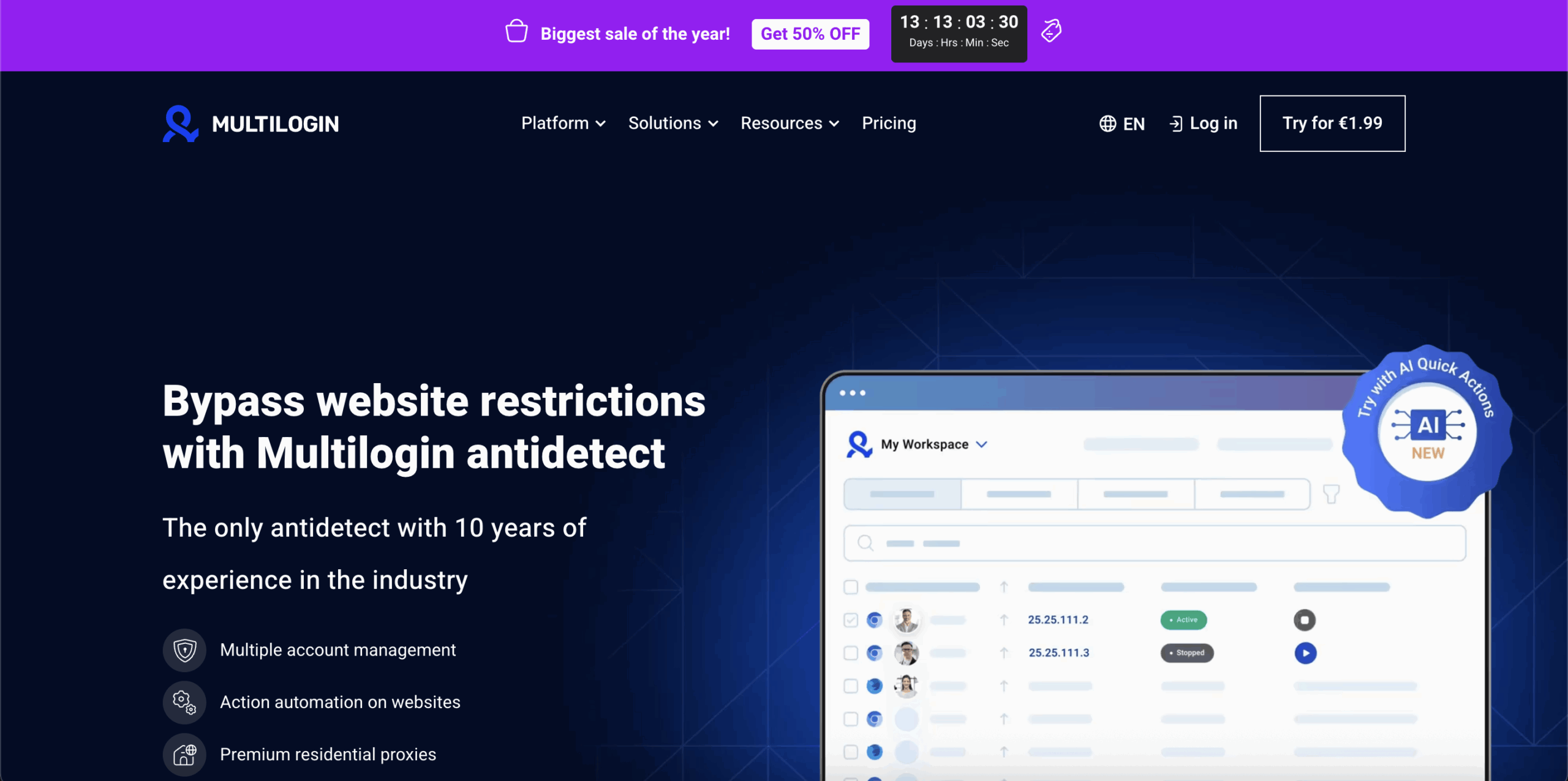 Multilogin black Friday deals