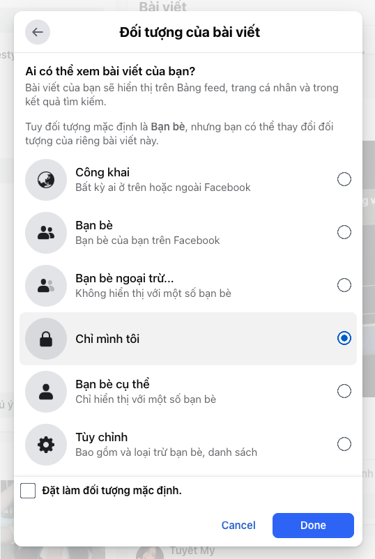 cách ẩn danh trên facebook, đăng bài ẩn danh trên facebook