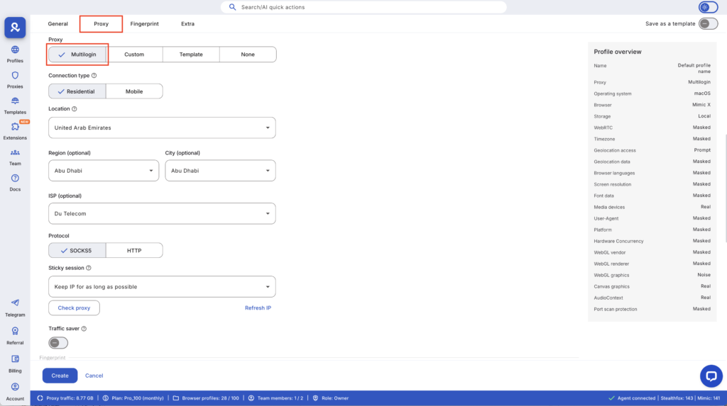 Multilogin residential proxy