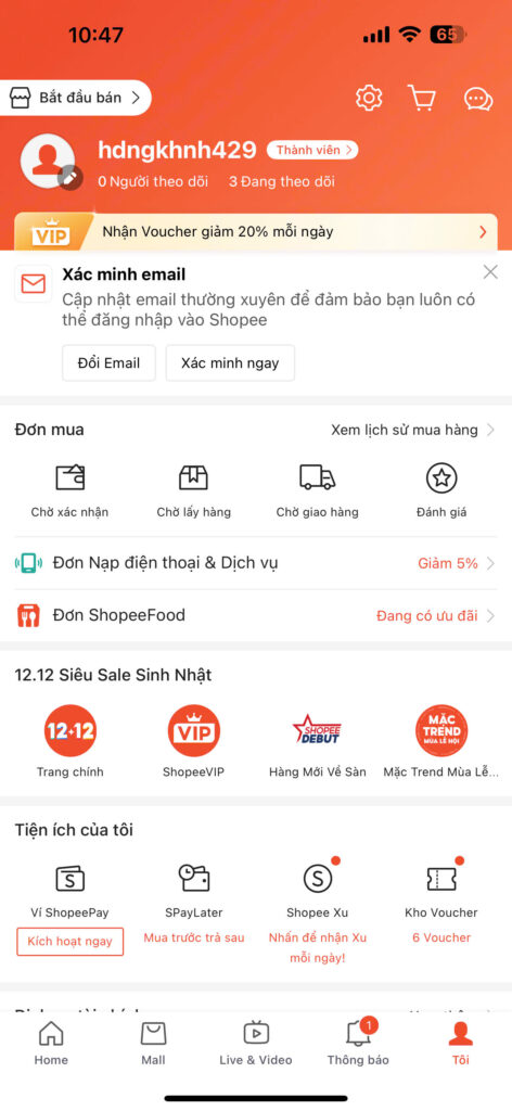 tạo thêm tài khoản shopee - tạo nhiều tài khoản shopee