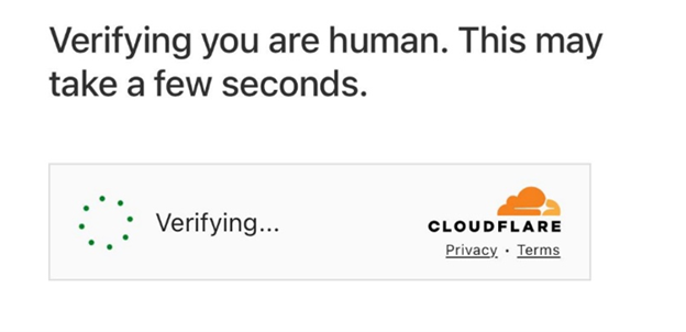 Проверка браузера Cloudflare 