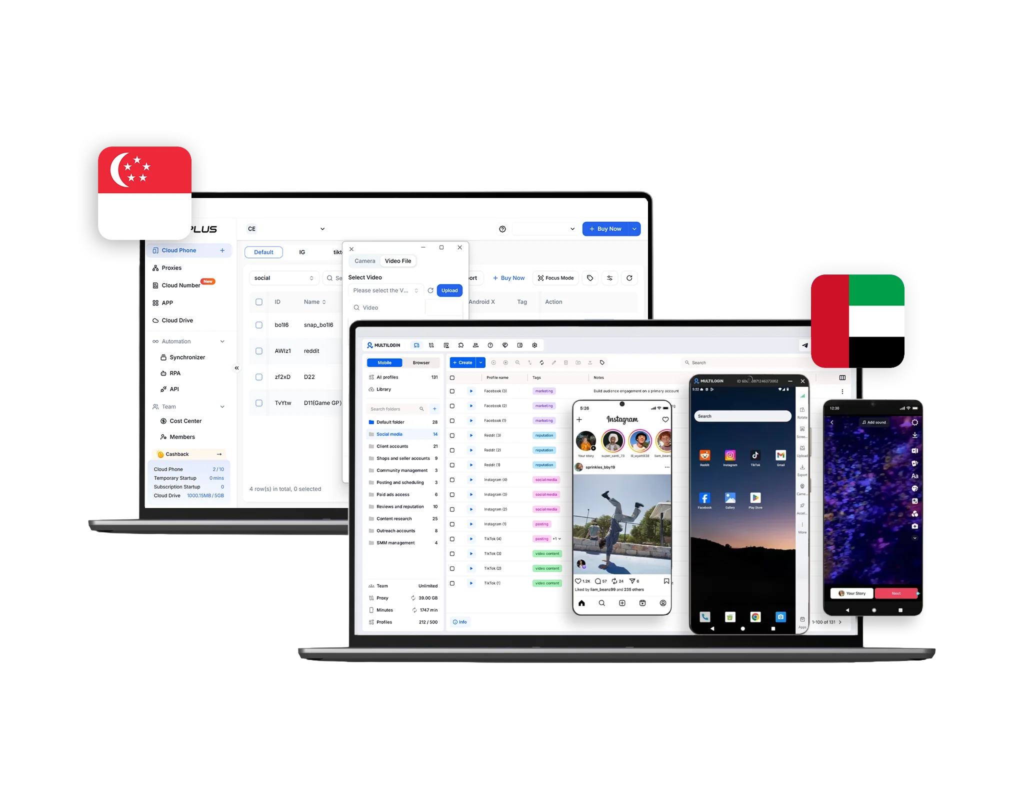 Multilogin vs DuoPlus comparison between two cloud phones providers