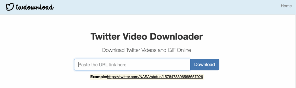 TWDownload (Web) tải video twitter, tải gif twitter
