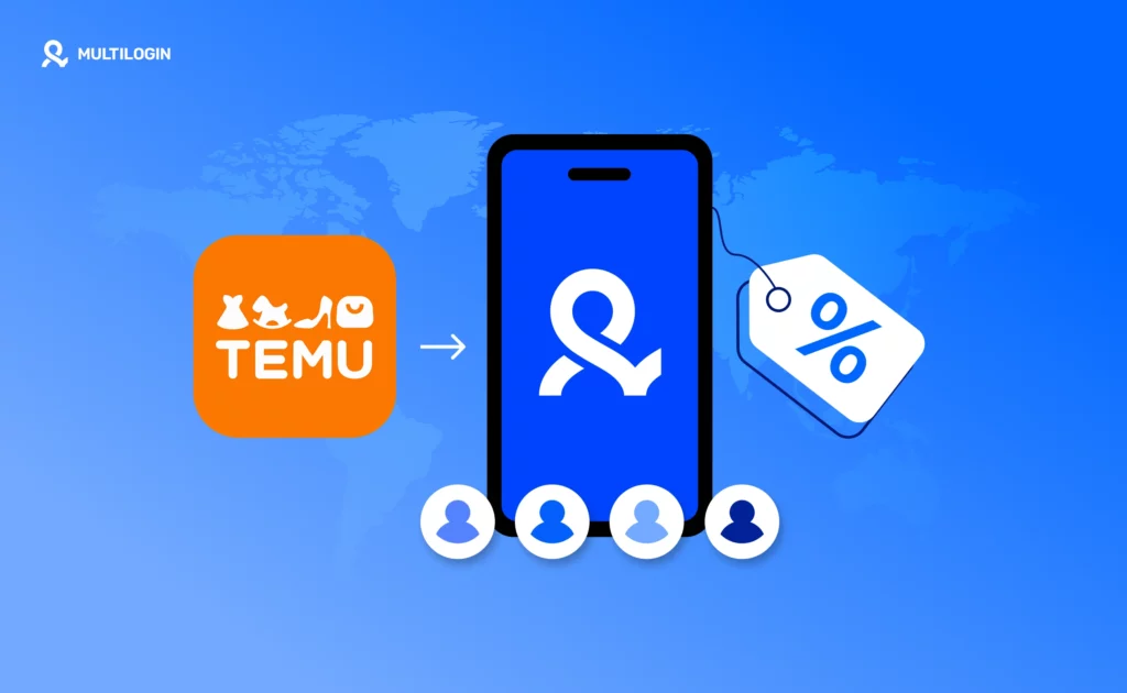 Мобильные купоны Temu для существующих пользователей с использованием Multilogin