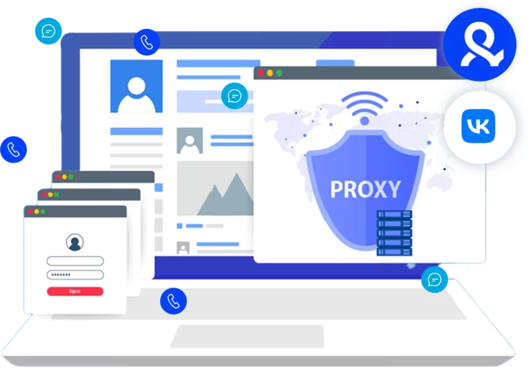 Использование прокси при работе с аккаунтами ВКонтакте на ноутбуке