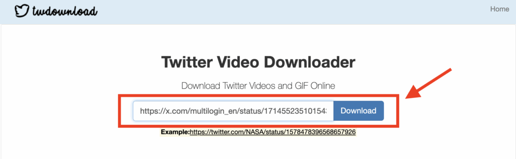 tải video từ twitter / X, tải gif từ X