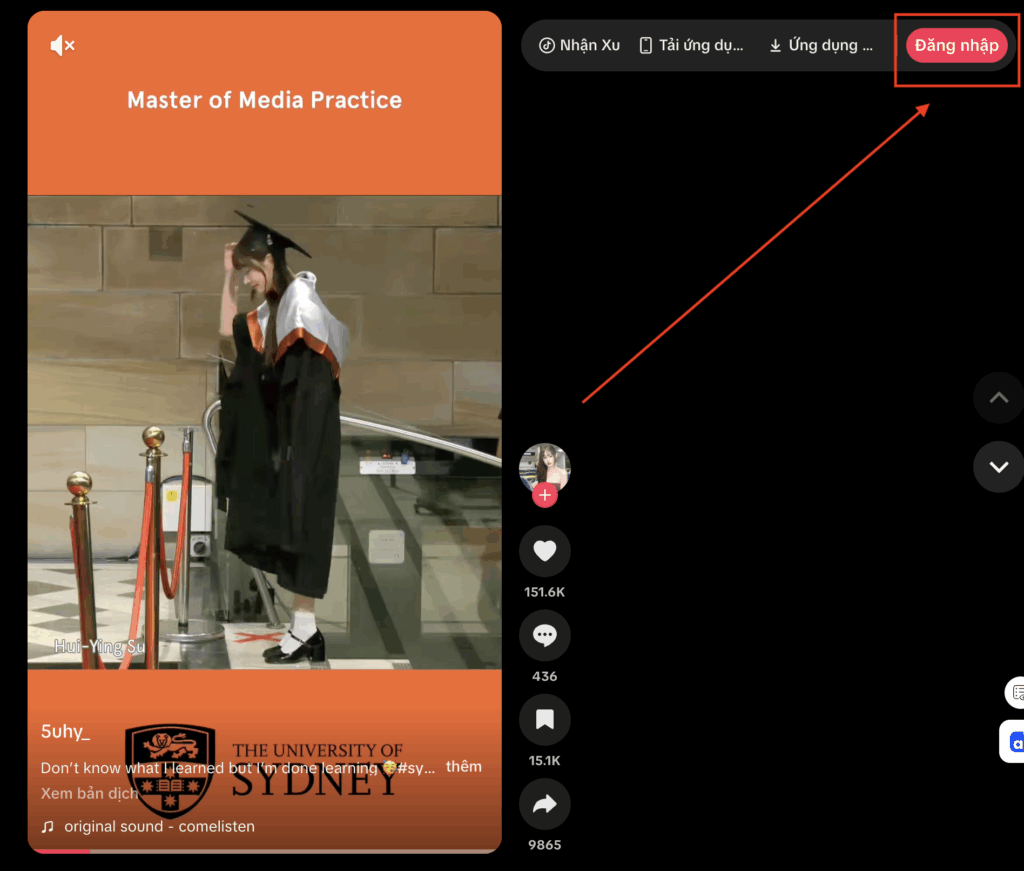 tiktok website - cách đăng nhập tiktok web