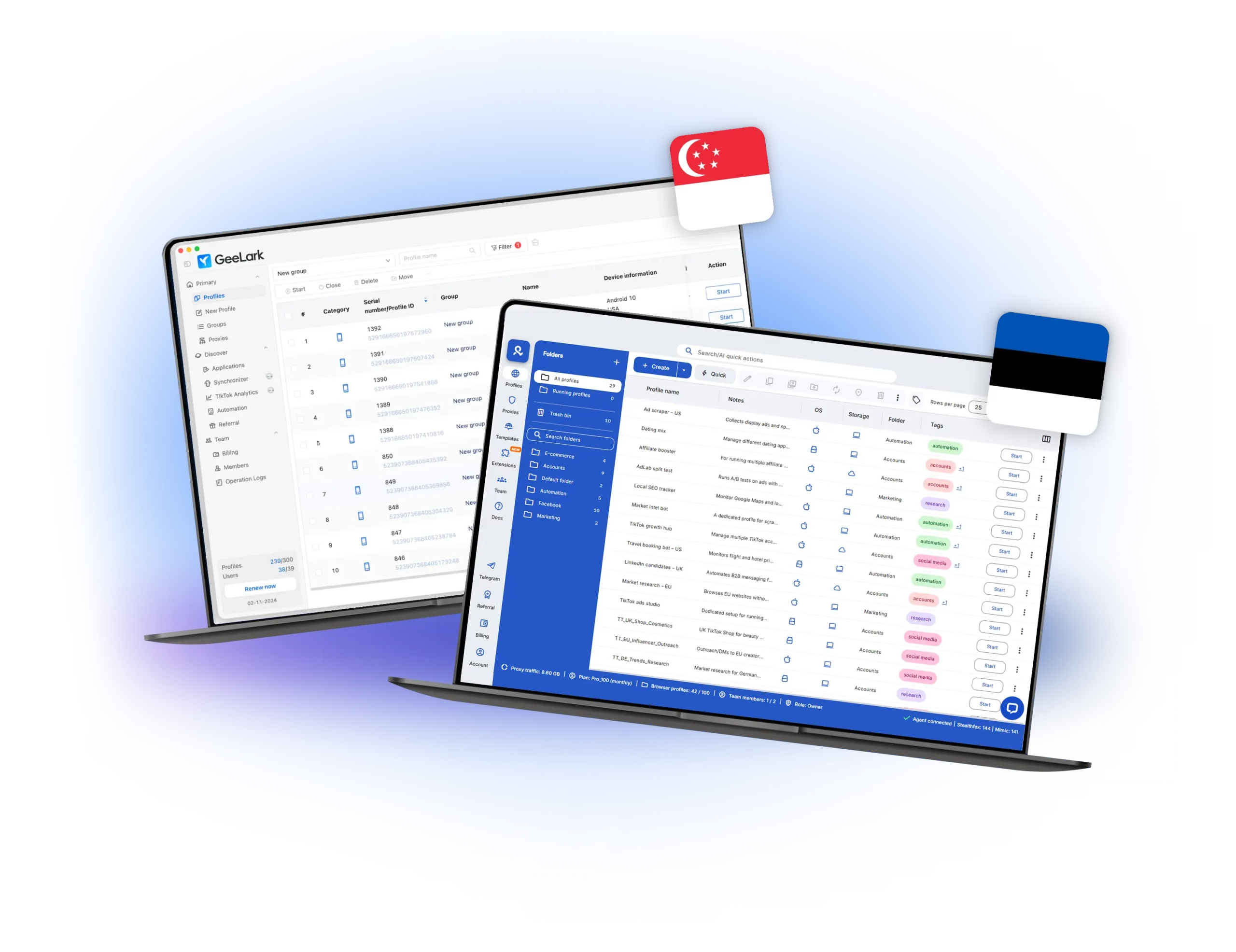 GeeLark comparison with Multilogin