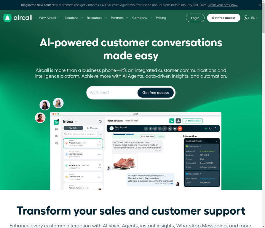 aircall cloud phones