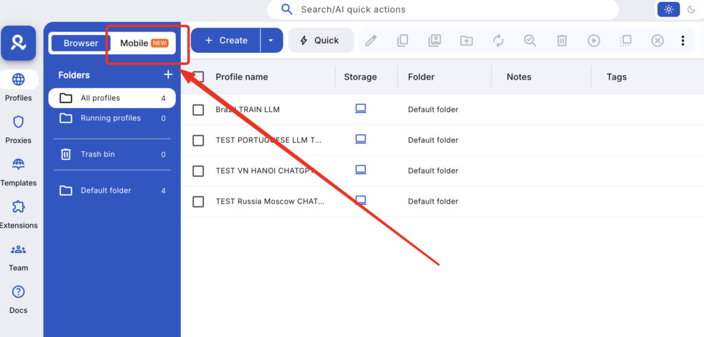 how to open cloud phone multilogin