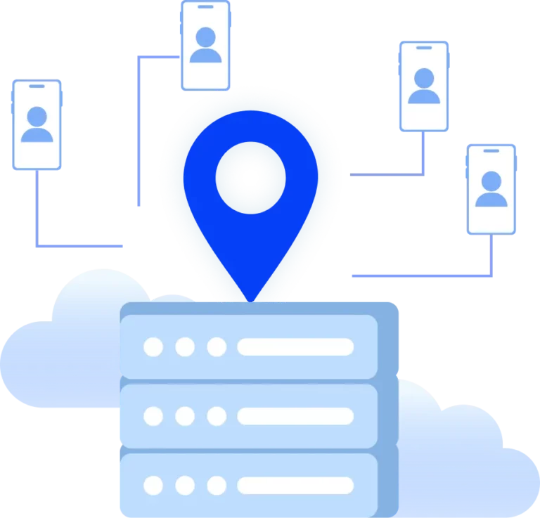 Built-in residential proxies to control localization on cloud phones