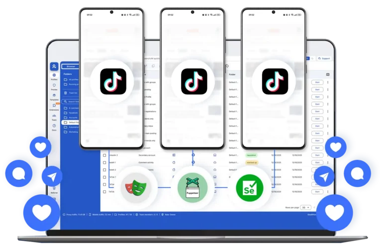 Use automação no TikTok com o Multilogin.