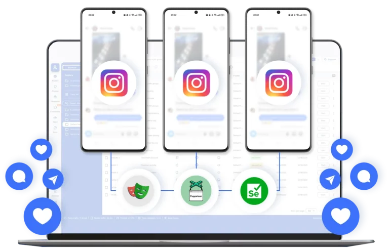 Automation support for multiple Instagram accounts in Multilogin