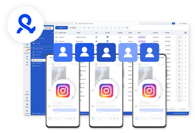 Control team access and permissions for Instagram in Multilogin