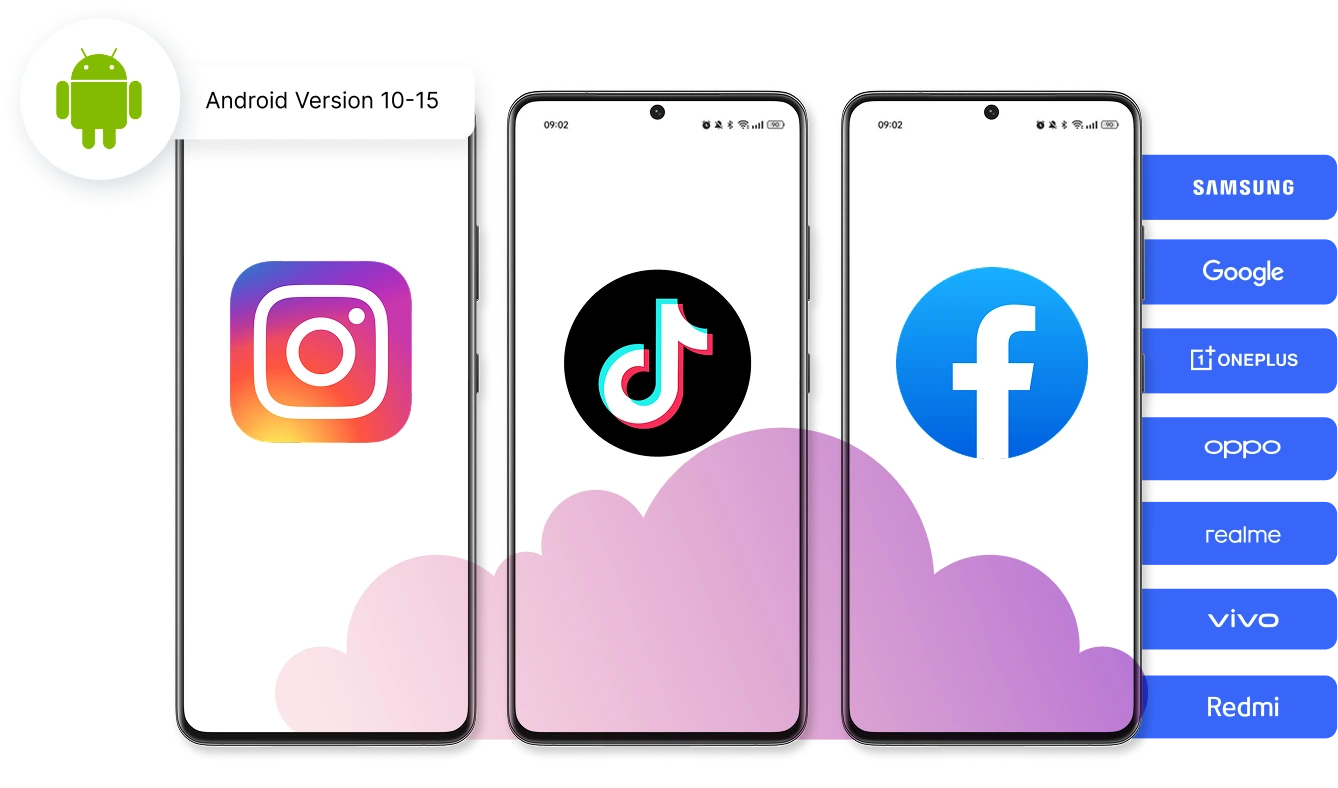 Create a cloud phone for each client and ensure seamless social media management.